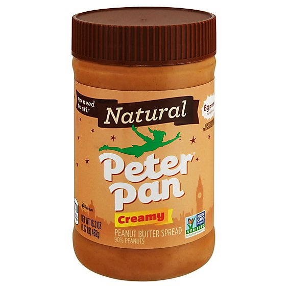 Peter Pan Natural Creamy Peanut Butter Spread - 16.3 OZ
