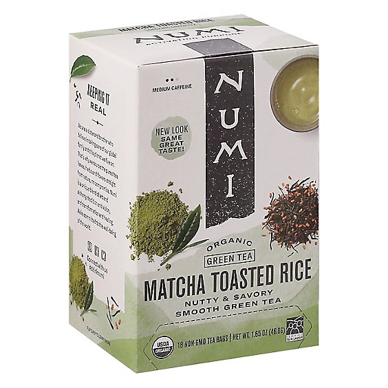 Numi Tea Organic Matcha Toasted Rice - 18 BG