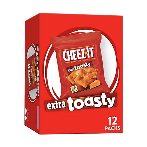 Cheez-It Extra Toasty Baked Snack Cheese Crackers 12 Count - 12 Oz