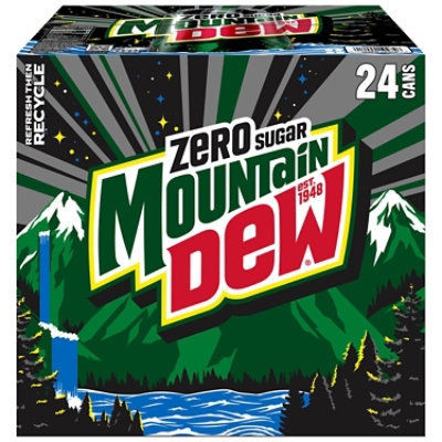 Mtn Dew Zero Sugar Soda Cans - 24-12 Fl. Oz. - Image 3