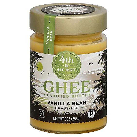 4th & Heart Ghee Vanilla Bean - 9 OZ
