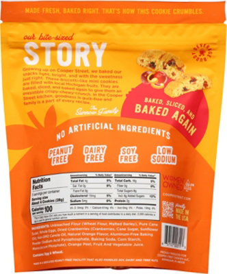 Cooper Street Cookies Orange Cranberry - 5 OZ - Image 5