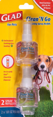 Glad Clean & Go Sanitizer Spray Refill - 2 CT - Image 2