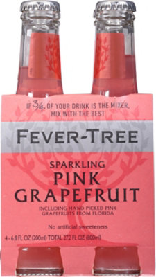 Fever Tree Sparkling Pink Frapefruit Soda - 4-6.8 Fl. Oz. - Image 6