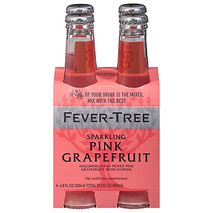 Fever Tree Soda Sprklng Pink Grpfrt - 4-6.8FZ - Image 1