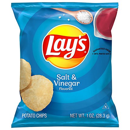Lays Salt And Vinegar Potato Chips Plastic Bag - 1 OZ - Image 3