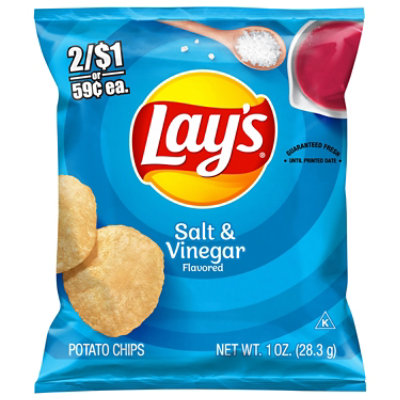 Lays Salt And Vinegar Potato Chips Plastic Bag - 1 OZ - Image 3