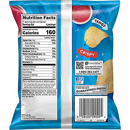 Lays Salt And Vinegar Potato Chips Plastic Bag - 1 OZ - Image 6
