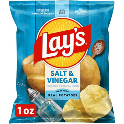 Lays Salt And Vinegar Potato Chips Plastic Bag - 1 OZ - Image 2