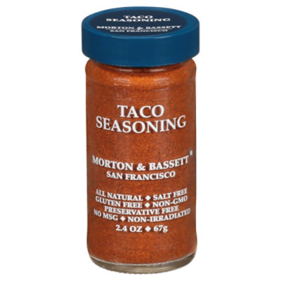 Save on Morton & Bassett Taco Seasoning All Natural Salt Free