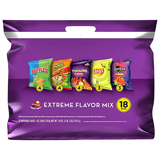 Frito Lay Extreme Flavor Mix Variety Pk - 18 OZ