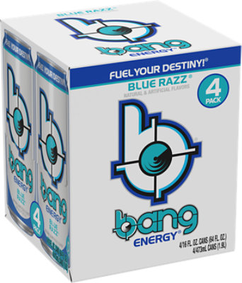 Bang Energy Drink Blue Razz - 4-16 FZ - Image 2