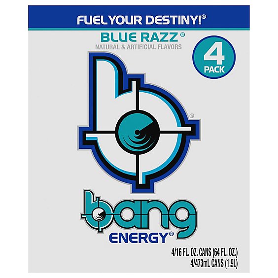 Bang Energy Drink Blue Razz - 4-16 FZ