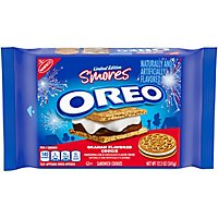 OREO Sandwich Cookies Smores Marshmallow & Chocolate Creme Graham Flavor - 12.2 Oz - Image 3