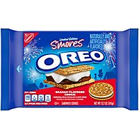 OREO Sandwich Cookies Smores Marshmallow & Chocolate Creme Graham Flavor - 12.2 Oz - Image 2