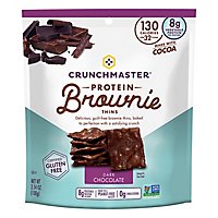 Crunchmaster Brownie Thins Dark Chocolate - 3.54 Oz