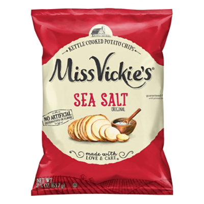 Miss Vickie's Kettle Cooked Potato Chips Sea Salt Original - 2.25 OZ