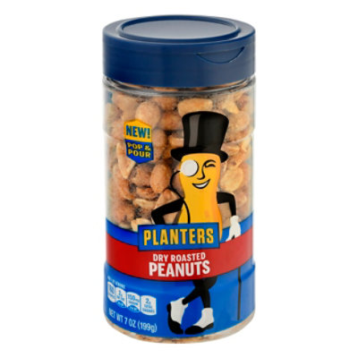 Planters Pop & Pour Dry Roasted Peanuts - 7 OZ