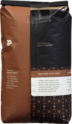 Peet's Coffee Organic French Roast Dark Roast Whole Bean Coffee Bag - 18 Oz - Image 4