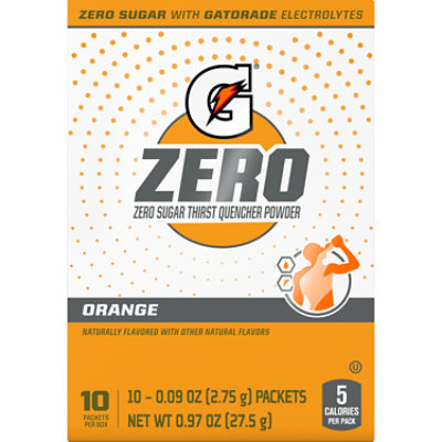 Gatorade Zero Sugar Thirst Quencher Powder Orange - 0.9 OZ - Image 2