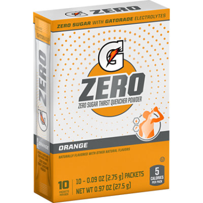 Gatorade Zero Sugar Thirst Quencher Powder Orange - 0.9 OZ