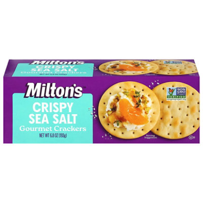 Milton's Craft Bakers Crispy Sea Salt Gourmet Crackers - 6.8 Oz - Image 1
