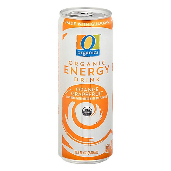 O Organics Energy Drink Orange Grapefruit - 11.5 FZ