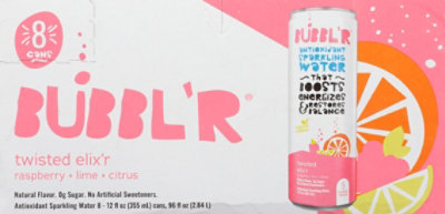 BUBBLR Sparkling Water Antioxidant Twisted Elixr - 8-12 Fl. Oz. - Image 2