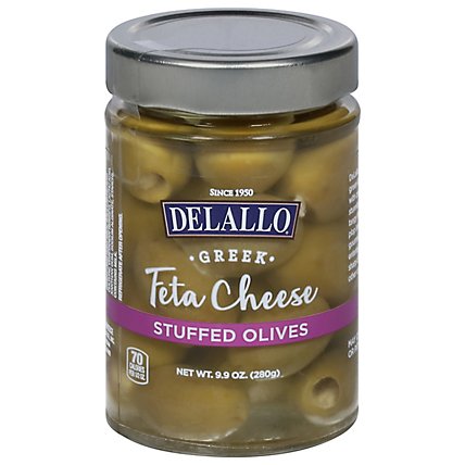 Delallo Olive Feta Stuffed - 9.9 OZ - Image 2