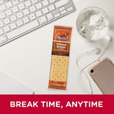 Austin Sandwich Crackers Peanut Butter on Toasty Crackers 8 Count - 11 Oz - Image 3