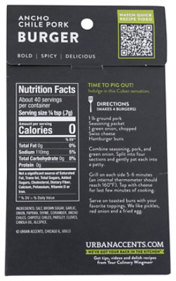 Urban Accents Ssnng Brgr Ancho Chili - 1 OZ - Image 2