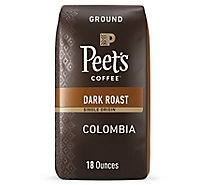 Peet's Coffee Single Origin Colombia Dark Roast Ground Coffee Bag - 18 Oz