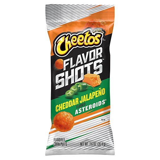 CHEETOS Cheese Flavored Snacks Asteroids Cheddar Jalapeno - 1.25 OZ