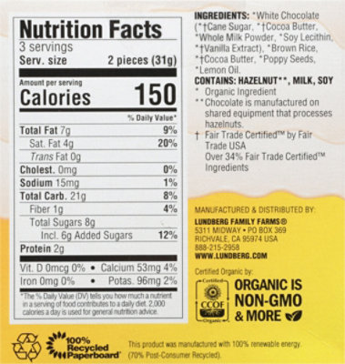 Lundberg Family Farms Organic Lemon Poppy Thin Stackers - 3.3 Oz - Image 6