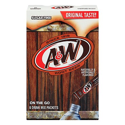 A&W Root Beer Powder Mix - .56 OZ - Image 3