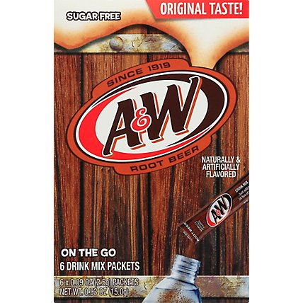 A&W Root Beer Powder Mix - .56 OZ - Image 2