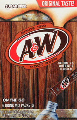 A&W Root Beer Powder Mix - .56 OZ - Image 2