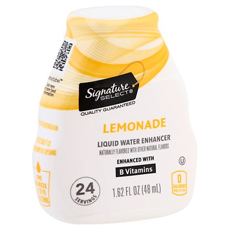 Signature Select Liquid Water Enhancer Lemonade - 1.62 FZ