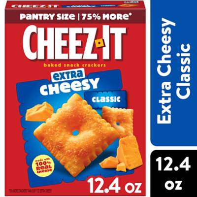 Cheez-It Baked Snack Cheese Crackers Extra Cheesy - 12.4 Oz - Image 1