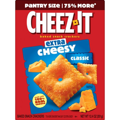 Cheez-It Cheese Crackers Extra Cheesy Baked Snack Crackers - 12.4 Oz - Image 7