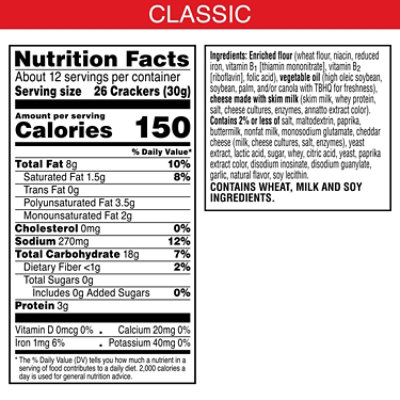 Cheez-It Cheese Crackers Extra Cheesy Baked Snack Crackers - 12.4 Oz - Image 3