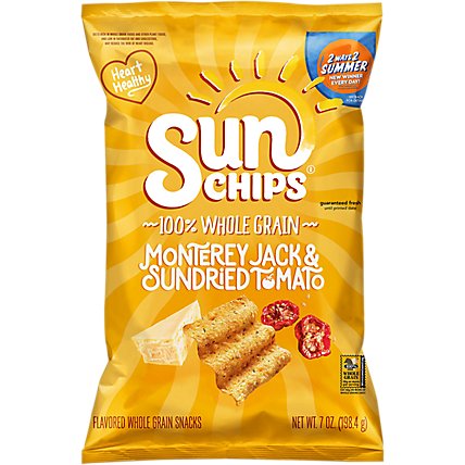 Sun Chips Whole Grain Snacks Monterey Jack & Sundried Tomato - 7 Oz - Image 3