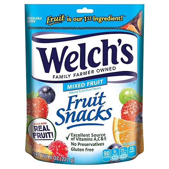 Welchs Fruit Snacks Mixed Fruit Sub - 8 OZ