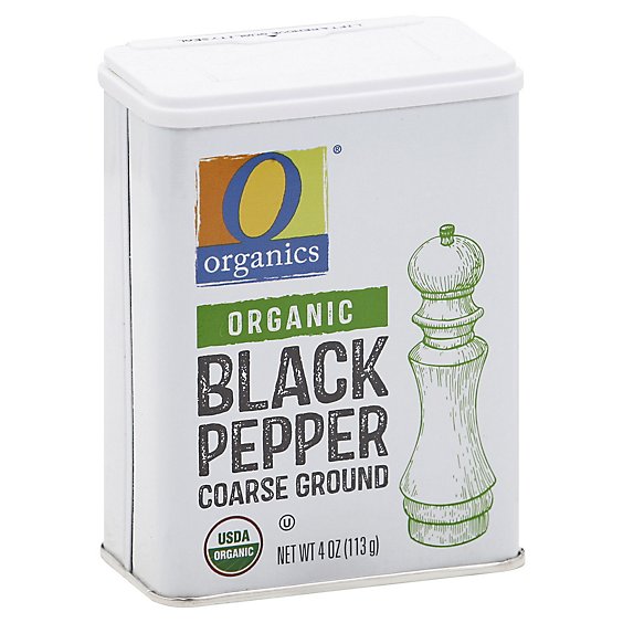 O Orgnc Coarse Ground Black Pepper - 4 OZ