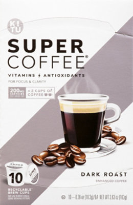 Super Coffee K-cup Dark Roast - 10 CT - Image 2