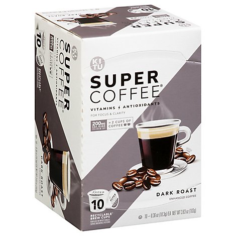 Super Coffee K Cup Dark Roast 10 Ct Acme Markets