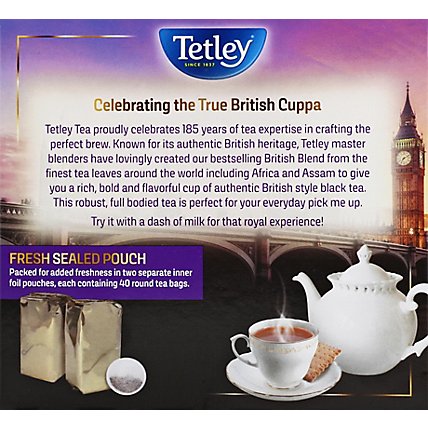 Tetley British Blend Tea - 80 CT - Image 3