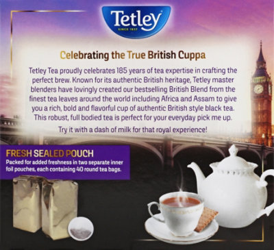 Tetley British Blend Tea - 80 CT - Image 3