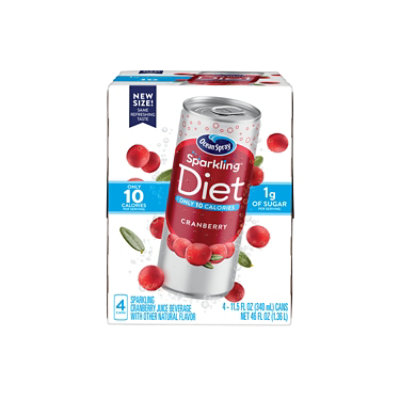 Ocean Spray Sparkling Diet Cranberry - 4-11.5 FZ