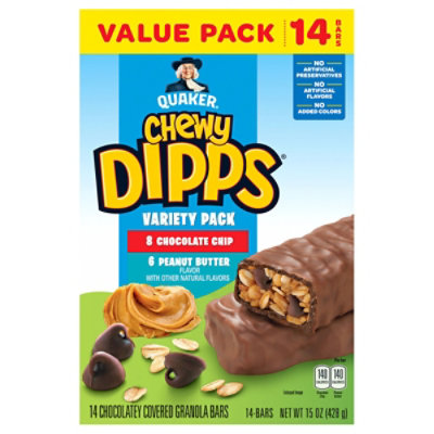 Quaker Chewy Dipps Variety 14 Count - 15 OZ